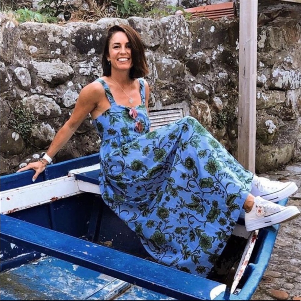 Leaf Print Maxi Dress - Picture 6 of 7